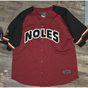 Vintage FSU Baseball Jersey Top Of The World Playmaker Size L Florida Noles